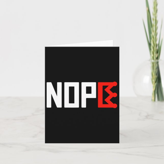 Vågrät Inget Kung-protesttecken Kort (Framsida)