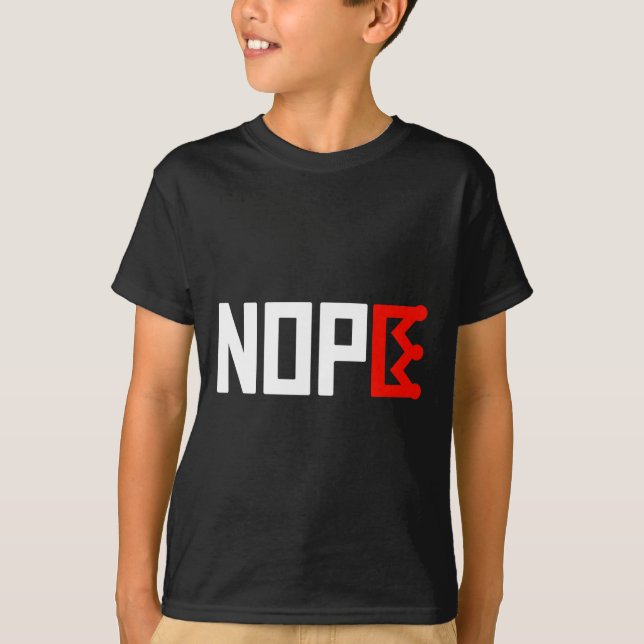 Vågrät Inget Kung-protesttecken T Shirt (Framsida)