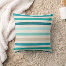 Vågrät - jämn Rand, Lagun, Blue, Aqua, Cream