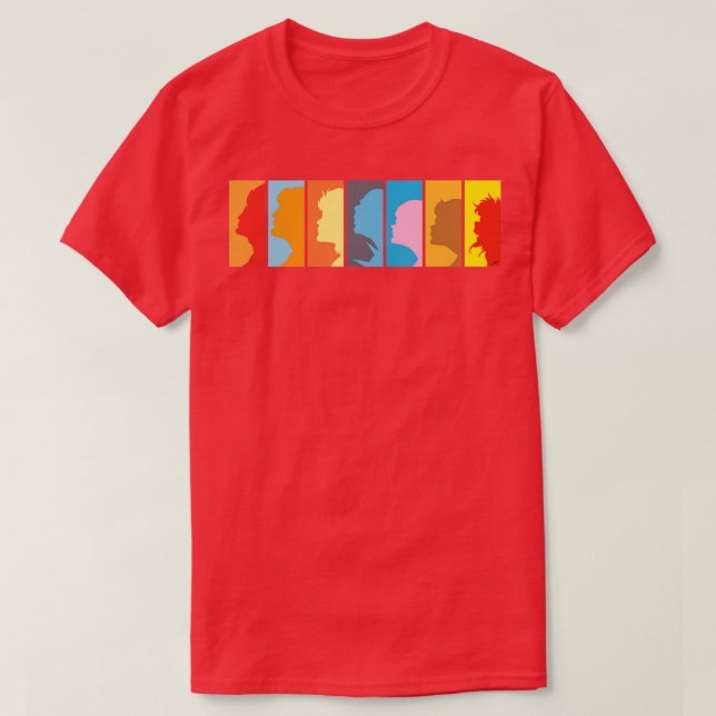 Vågrät Kattprofil T Shirt (Design framsida)