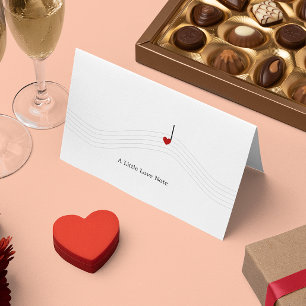 Vågrät-kort för Lilla Kärlek-anteckning, Tillfälle Helgkort