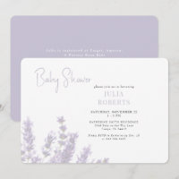 Vågrät Lavender i Bloom Baby Shower