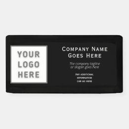 Vågrät logotyp DIY Black Template Business Small