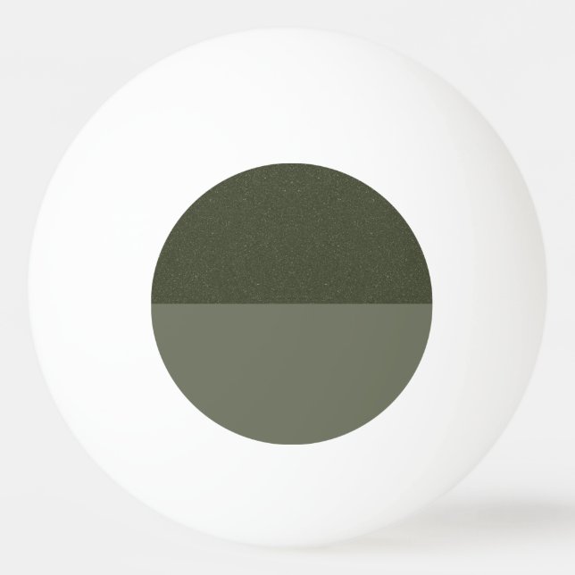 Vågrät Moss Grönt Ping Pong Boll (Framsidan)