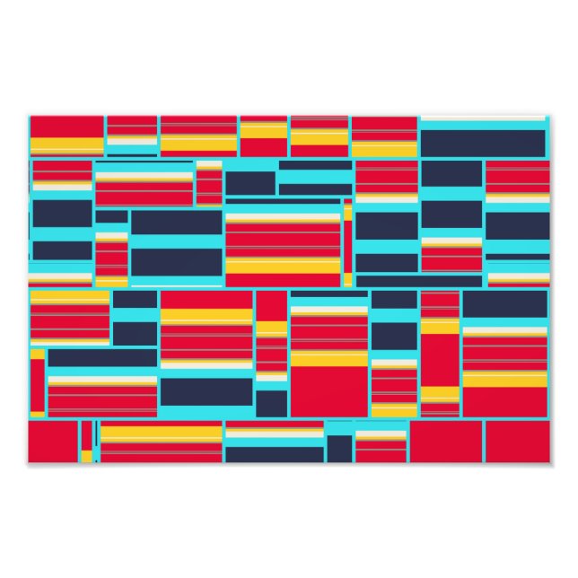 Vågrät och lodrät rand fototryck (Framsidan)