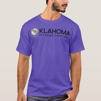 Vågrät Oklahoma Physician Assistant T Shirt