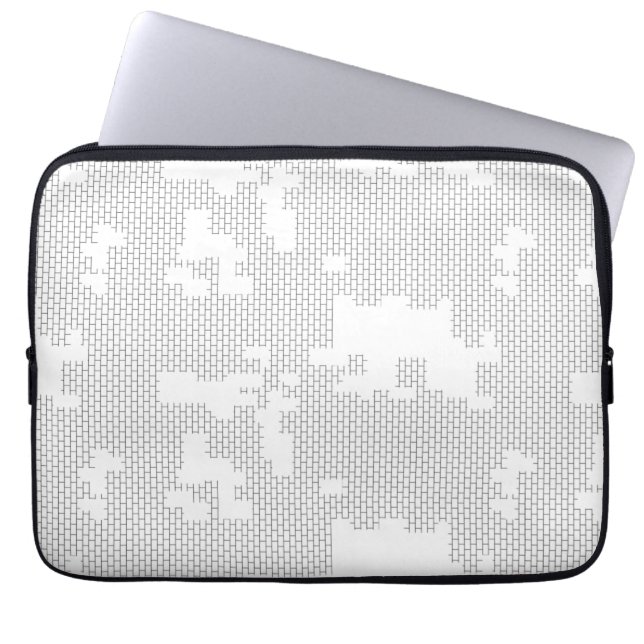 Vågrät, porslin, Seashell Electronics Bag Laptop Fodral (Framsidan)