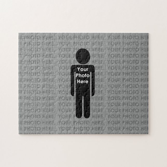 Vågrät-pussel för fotot här Anpassningsbar Pussel (Horisontell)