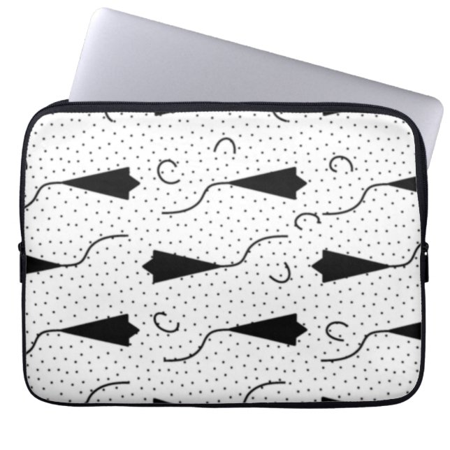 Vågrät, Quill Grått Electronics Bag Laptop Fodral (Framsidan)