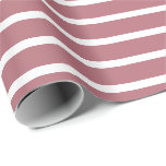 Vågrät ro Guld, strimlat Presentpapper<br><div class="desc">Ro Guld och Vita Vågrät Strimmad Wrapped Papper</div>