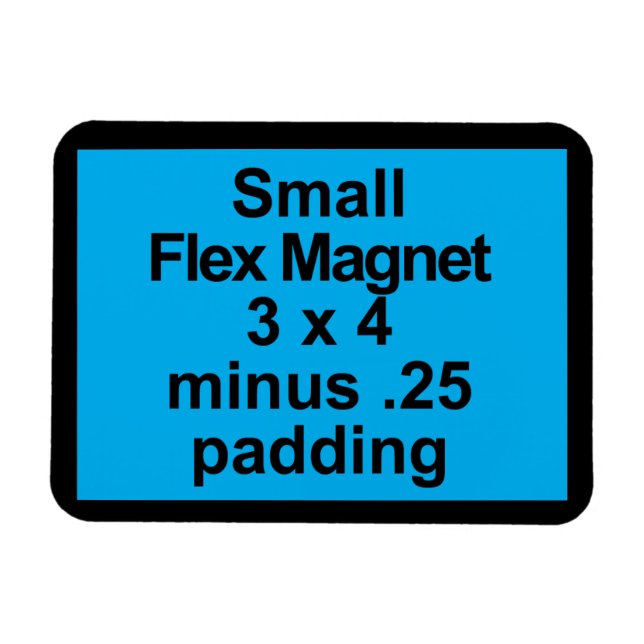 Vågrät Small Flex Magnet Template Passar svart BG (Horisontell)