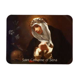 Vågrät St. Catherine of Siena (Franceschini) Magnet