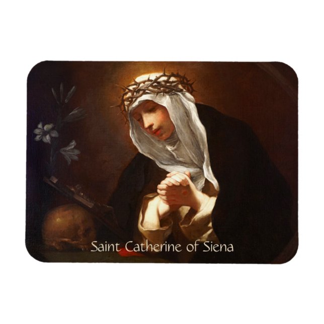 Vågrät St. Catherine of Siena (Franceschini) Magnet (Horisontell)