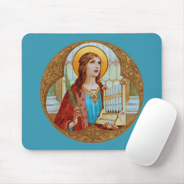 Vågrät St. Cecilia of Rom (BK 003) Musmatta (Med mus)