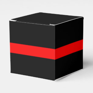 Vågrät Svart Symbolic Thin Red Line Presentaskar
