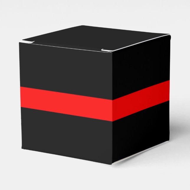Vågrät Svart Symbolic Thin Red Line Presentaskar (Framsidan Sidan)