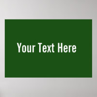 Vågrät Text här Anpassningsbar Grönt Poster