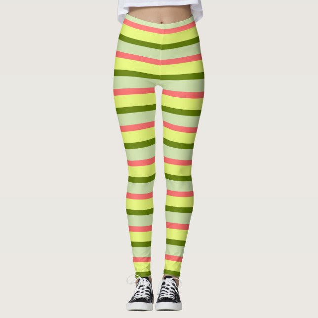 Vågrät Watermelon Rand Classic leggings (Framsida)