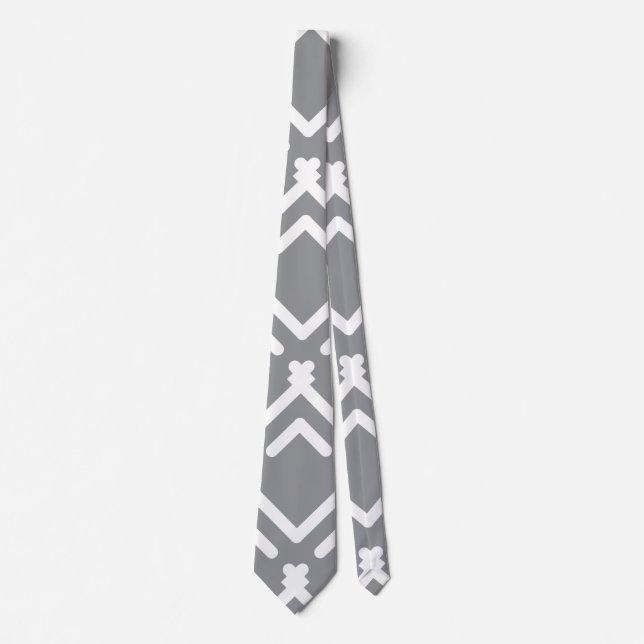 Vågrät Zigzag Geometric Mönster Slips (Framsida)