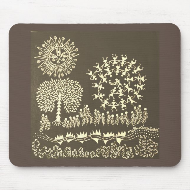 Vågräts musknapp musmatta (Framsidan)