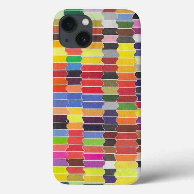 Vågräts uppringda färgrutor - kollage (Baksida)