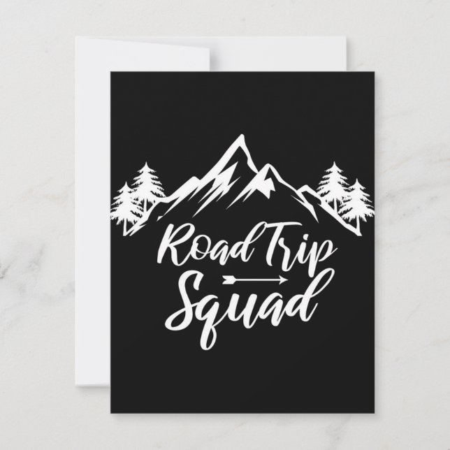 Vägresa Res Utflykt Inbjudningar (Framsida)