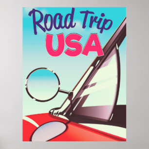 Vägresa USA Poster