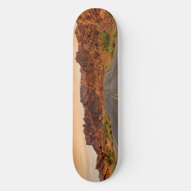 Vägresasolnedgång Skateboard Bräda 21,5 Cm (Framsida)