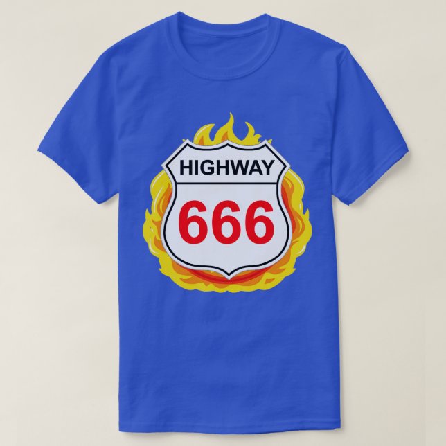 Vägskylt 666 t shirt (Design framsida)