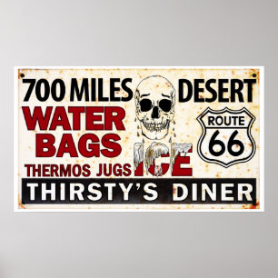 Vägskylt 66-700 miles mot vägskylt poster