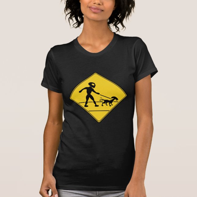 Vägskylt - Alien Crossing Tee (Framsida)