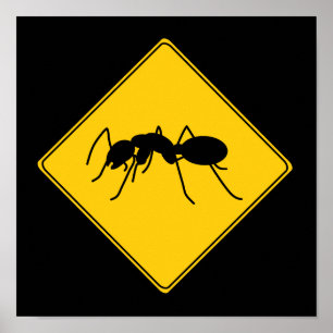 Vägskylt - Ant Poster