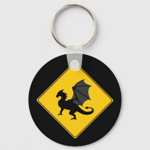 Vägskylt - Dragon Keychain Nyckelring