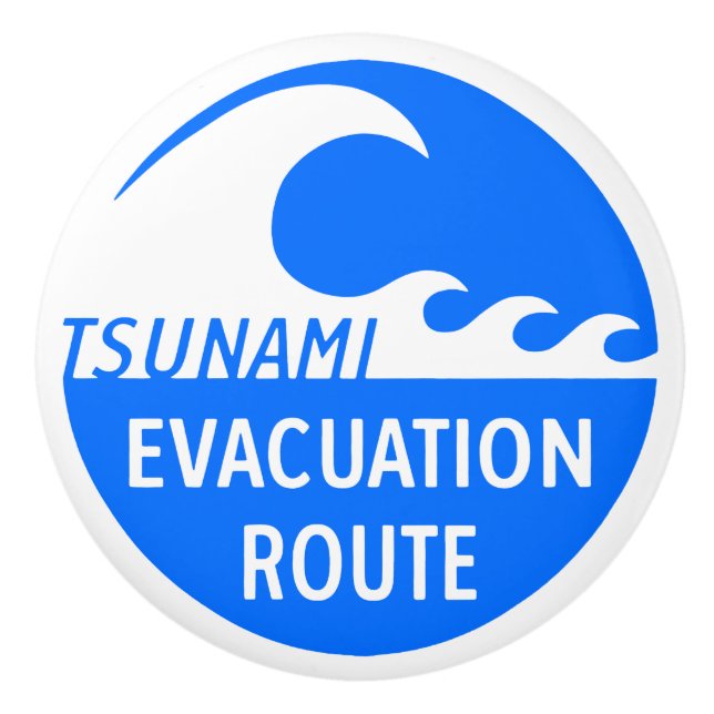 Vägskylt för evakueringsväg knopp (Framsidan)