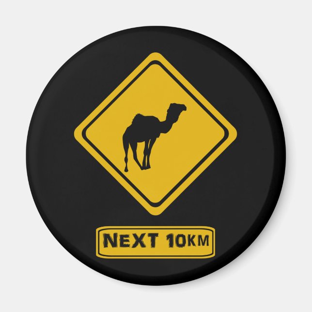 vägskylt för kamera magnet (Framsidan)