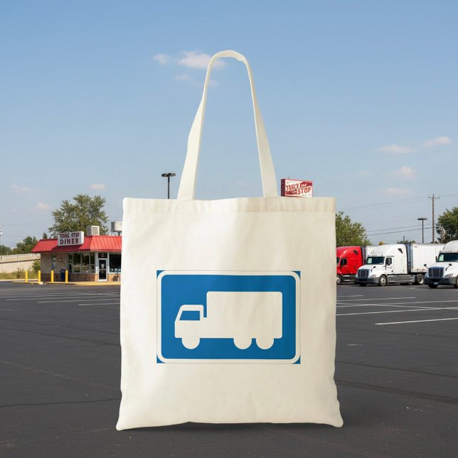 Vägskylt för Lastbilsled Blå Transport Symbol Tygkasse (Skapare uppladdad)