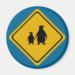 vägskylt för penguin magnet