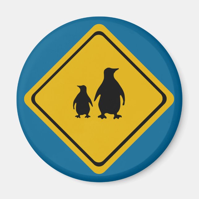 vägskylt för penguin magnet (Framsidan)