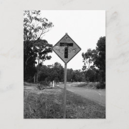 Vägskylt för Shot T' Pieces Vykort