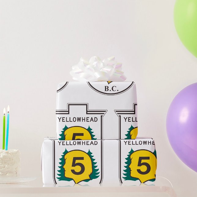 Vägskylt för Yellowhead Presentpapper (Skapare uppladdad)