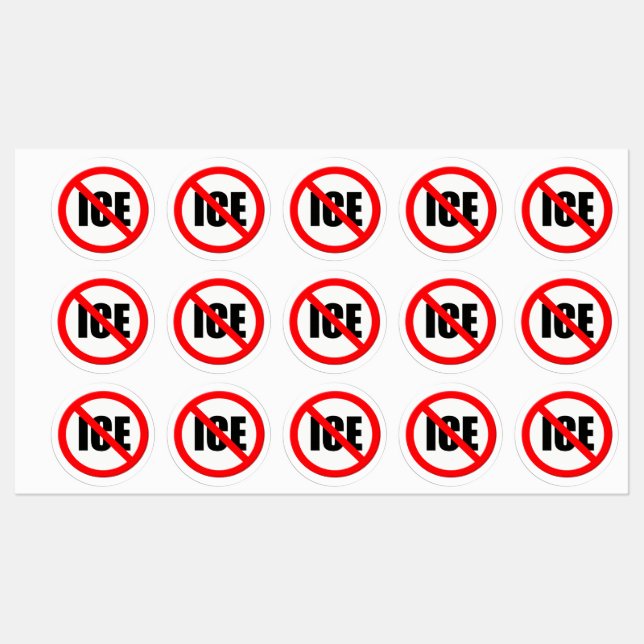 Vägskylt "Ingen IS" Klistermärke (Ark)