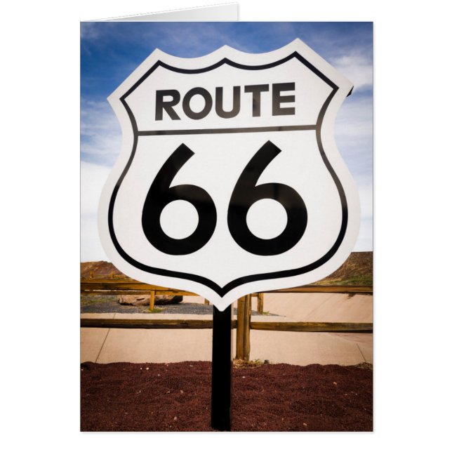 Vägskylt Route 66, Arizona Hälsningskort (Framsidan)