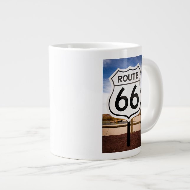 Vägskylt Route 66, Arizona Jumbo Mugg (Framsida höger)