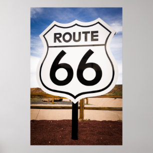 Vägskylt Route 66, Arizona Poster