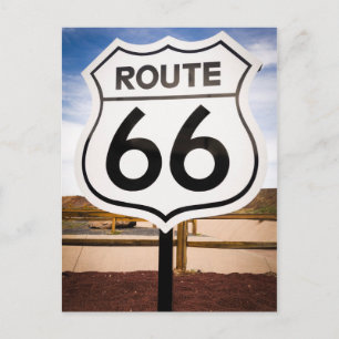 Vägskylt Route 66, Arizona Vykort