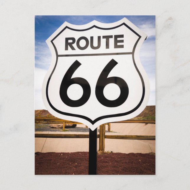 Vägskylt Route 66, Arizona Vykort (Framsida)