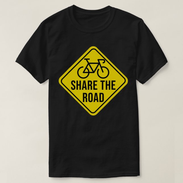  vägskylten Funny Cycling and Bicycle Rid T Shirt (Design framsida)