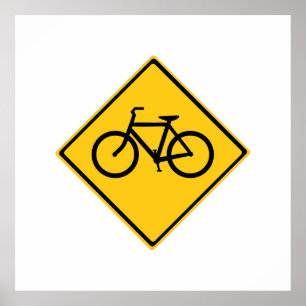 Vägskyltscykel Poster
