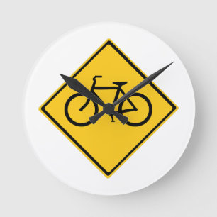 Vägskyltscykel Rund Klocka