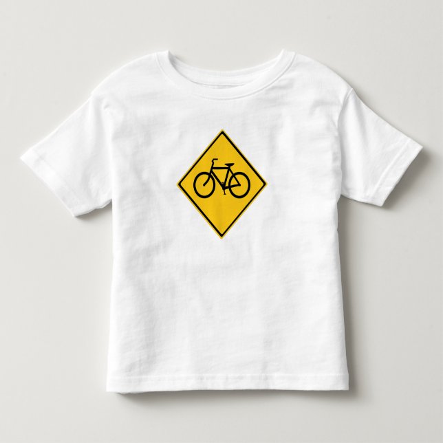 Vägskyltscykel T Shirt (Framsida)